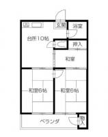 佐古七番町 マンション 3DK間取り図
