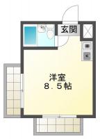 庄町 マンション 1R間取り図