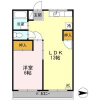 大石マンション 203間取り図