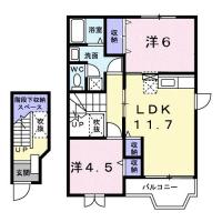 ニュールフランA号館 203間取り図