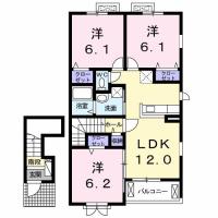 ナイトA 206間取り図