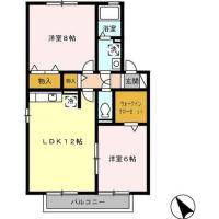 クウラージュ C棟 202間取り図