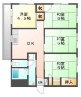 春日 マンション 4DK間取り図