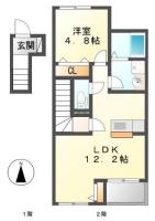 (仮)スターテラス南蔵本 202間取り図