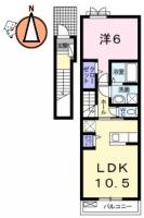 ピアニッシモ 202間取り図