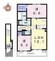 ノルデン B 205間取り図