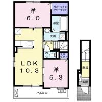 ミル・フルール 201間取り図