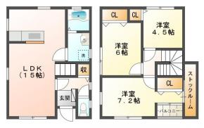 (仮)フィットセル川内II A間取り図