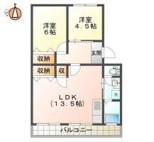 上助任町天神 マンション 3DK間取り図