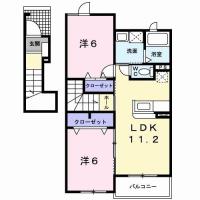 カレント A 201間取り図