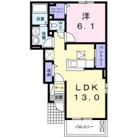ミルト西新浜I 105間取り図