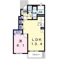カサ・ベルデ 102間取り図