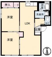 シャーメゾンラヴィC棟 201間取り図