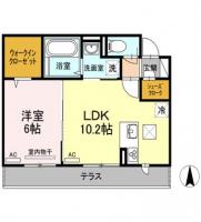 (仮称)D-room中吉野 107間取り図