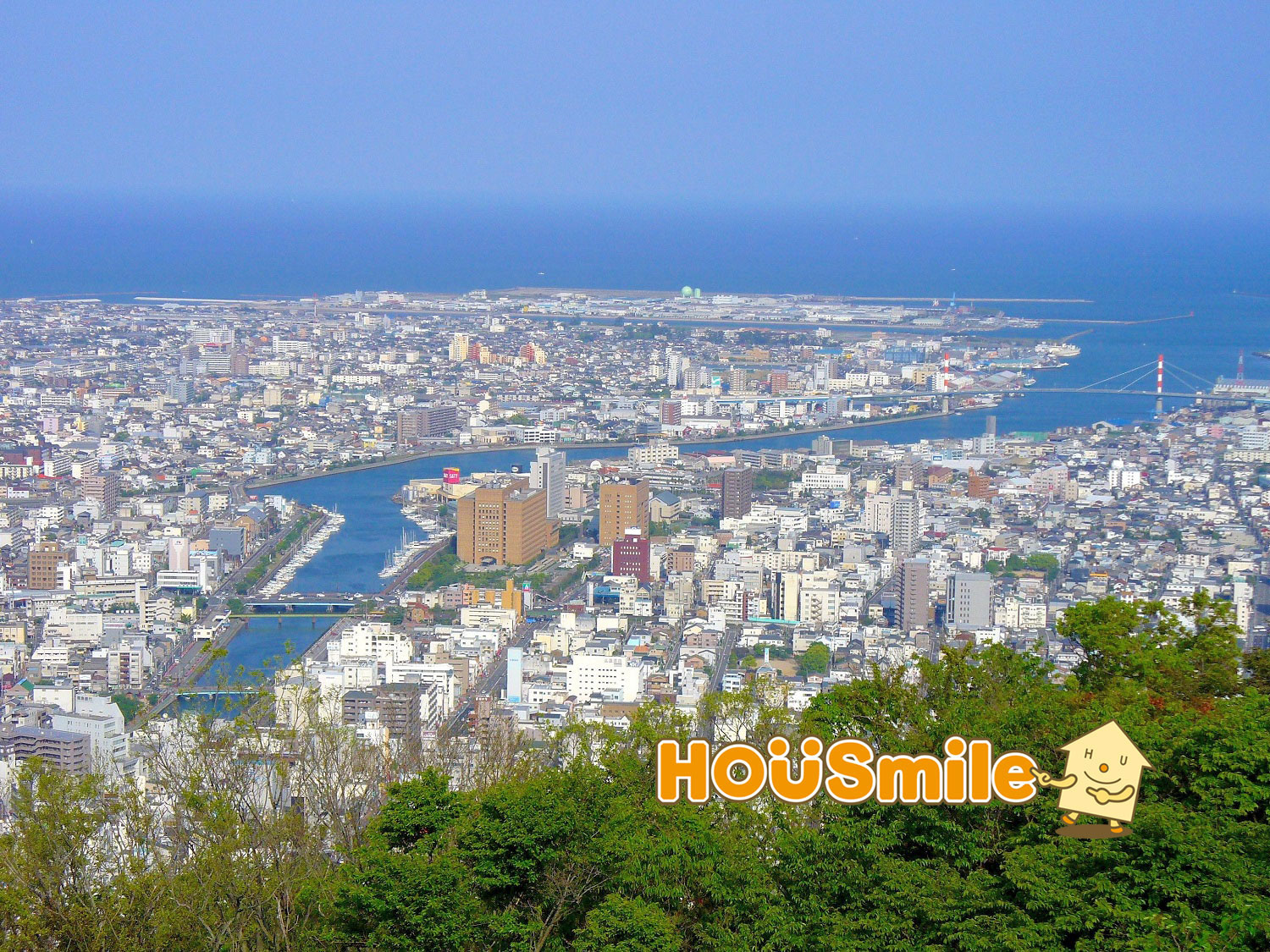 眉山からの景観