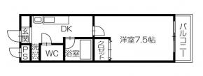 応神町 マンション 1DK 104間取り図