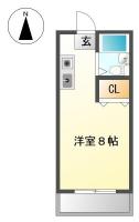 応神町古川 マンション 1R 305間取り図