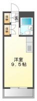 蔵本元町 マンション 1R 202間取り図