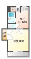 論田町本浦下 マンション 1DK 102間取り図