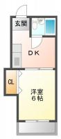 出来島本町 マンション 1K 410間取り図