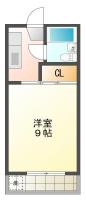 南佐古六番町 マンション 1K 202間取り図