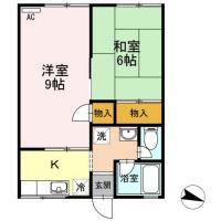 尾方ハイツ 203間取り図