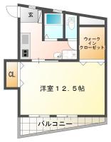 新浜本町 マンション 1DK 303間取り図