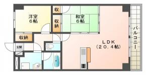 エクセルコート鈴江 202間取り図