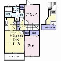 ガーデンハウスTADA B 202間取り図