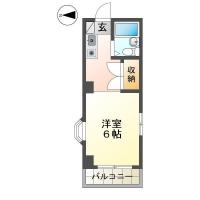 佐古三番町 マンション 1K 201間取り図