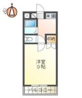 南佐古五番町 マンション 1K 302間取り図