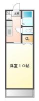 南昭和町 マンション 1K 104間取り図