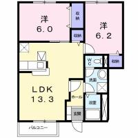 ハッピースクエアー I 102間取り図