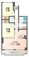 下助任町 マンション 2LDK 502間取り図