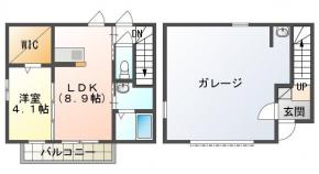 南矢三 アパート 1LDK 101間取り図