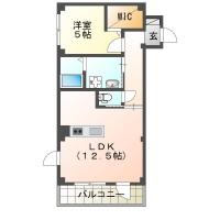 蔵本元町 マンション 1LDK 106間取り図