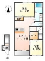 ヴィクトワール 203間取り図