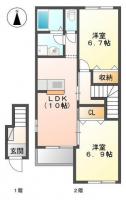 カサ・フェンテ 201間取り図