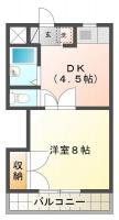 中常三島町 マンション 1K 309間取り図