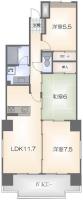 北前川町 マンション 3LDK 502間取り図