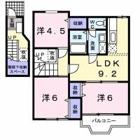 サンシティー国府A 202間取り図