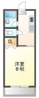南佐古六番町 マンション 1K 101間取り図