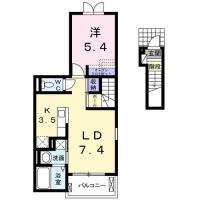 フィオーレNS IVーA 201間取り図