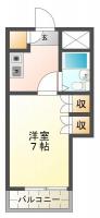 南蔵本町 マンション 1K 307間取り図