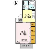 ドミール古川 A206間取り図