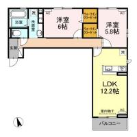 シエルコート 202間取り図