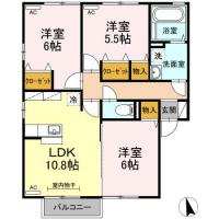 グランモア千代ヶ丸 A201間取り図