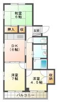 北佐古2番町 マンション 3DK 301間取り図