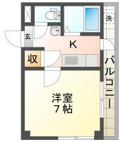 南矢三町 マンション 1K 203間取り図