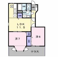 ESPOIR KURODA 105間取り図